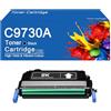 SEMTGJ Cartuccia toner di ricambio C9730A (645A) per stampanti HP Color LaserJet 5550dn 5550n 5500dn 5500n.,C9730A-Black
