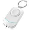 Imodomio - Mini power bank da 2500 mAh per Apple Watch - Stazione di ricarica wireless portatile per iWatch Series 10/9/8/7/6/5/4/3/2/Nike/UItra/UItra 2/SE (bianco)