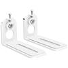 Part King Staffa universale bianca per montaggio a parete per soundbar, con vite o cuscinetto adesivo, per soundbar