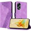 OKZone Cover per OPPO A58 4G,Custodia a Libro in Pelle Protettiva Folio Portafoglio con Chiusura Magnetica e Slot per Carte Wallet Case Flip Cover(Porpora)