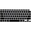 MiNGFi Copritastiera Silicone Inglese QWERTY per MacBook Air 13 A2179 (2020), A2337 (M1, 2020-2022) US/ANSI - Nero