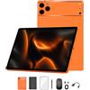 Crelander Tablet Android 13 da 10,1 pollici, con slot per scheda SIM, 4G LTE Calling, 24 GB + 128 GB, batteria da 5000 mAh, doppia fotocamera, Bluetooth/WiFi, bundle con custodia, tastiera, mouse e