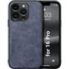 Kepuch Silklike Cover per iPhone 16 PRO - Custodia Case Piastra Metallica Incorporata per iPhone 16 PRO - Blu
