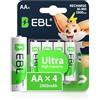 EBL Batterie AA Ricaricabili NiMH, 2800mAh 1,2V Ministilo Rechargeable 1200 Tech