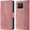 CaseGla Cover per Honor 400 Lite 4G/5G custodia portafoglio Rosa | Blocco RFID, 3 scomparti carte, 1 tasca banconote, Chiusura magnetica, Supporto, Pelle PU flip cover per Honor 400 Lite