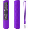 Szaerfa Custodia telecomando Cover per Xiaomi - Mi TV P1 50 43 P1E Q1 75 Q1E 55 XMRM-19, Custodia protettiva in silicone per telecomando vocale Bluetooth (viola)