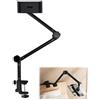 FuxFuis Supporto Tablet Letto Universale, Supporto Tablet da Tavolo Regolabile, Girevole a 360° con Morsetto per Dispositivi da 4,7 a 13 Pollici, Porta Pieghevole Compatibile con iPad, Samsung, Kindle