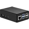 iuniker Custodia per Raspberry Pi 5, iUniker Pi 5, in alluminio, raffreddamento passivo, appositamente progettata per Raspberry Pi 5 8 GB/4 GB, Cooling Heat Dissaption Metal Case