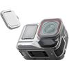 BeisDirect Custodia protettiva per Insta360 Ace Pro 2 TPU custodia protettiva con copriobiettivo per Insta 360 Ace Pro2 Sport Camera morbida custodia protettiva accessori (trasparente)