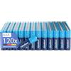 Alpalium Batterie AAA R03, confezione da 120 pezzi, zinco carbone, lunga conservazione, senza cadmio e mercurio, confezione ecologica, confezione da scorte