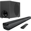 GarageRock Sound Bar con Subwoofer per TV, 110W altoparlanti Soundbar con Deep Bass&Aumento del Volume&3 modalità EQ, Bluetooth 5.3/ARC/Opt/AUX, Sistema Audio Surround per TV/PC/Proiettori, 1 Set