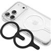 SYNCWIRE Magnetic Ring Plate 3 Pack, MagSafe Ring Anello metallico universale compatibile con la ricarica wireless MagSafe, Adesivo MagSafe per iPhone 16/15/14/13/12 Series, Galaxy S23/S22/S21 e altro