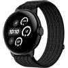 GIOPUEY Cinturini Compatibile con Google Pixel Watch 4/3/2/1 41mm 45mm, Cinturino in Morbido Nylon Intrecciato [Unisex] [Traspirante] - Black
