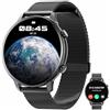 Hwagol Smart Watch (rispondere/effettuare chiamate), fitness tracker da 1,39 pollici, smartwatch con cardiofrequenzimetro/monitoraggio del sonno/contapassi/calorie, oltre 140 modalità sportive,