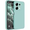 HAFFAN Custodia in Silicone TPU Compatibile con Redmi Note 13 4G (6.67 inches), Cover Case Protettiva per Cellulare - Ciano chiaro