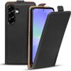 Verco Flip Cover per Samsung Galaxy A57 5G Case, Flip Style Custodia per Samsung A57 5G Custodia Flip Case Custodia verticale pieghevole Nero