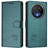 MOJIA Cover per Honor Magic8 Pro/Magic 8 Pro, Custodia Portafoglio in Pelle PU Premium, Custodia a Libro per Telefono con Porta Carte Con Funzione Antifurto RFID. Verde scuro