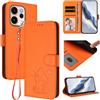 LIAOCY Custodia per Oppo Reno 15 Pro 5G, Cover Portafoglio Flip in Pelle PU con Stampa Cartoon [Chiusura Magnetica], Cover Anti Caduta con Supporto, Orange.