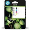Ink Jungle HP 924 Cartucce d'inchiostro, confezione da 4 pezzi, nero/ciano/magenta/giallo, compatibili con OfficeJet Pro 8134e 8122e 8124e Series