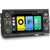 Erisin 8-Core Android 14 4GB+64GB Autoradio GPS Navigatore per Ford C-Max S-Max Focus Galaxy Kuga Connect Fiesta Transit 7 IPS Schermo tattile DVD Bluetooth 5.0 CarPlay Android Auto WiFi DSP
