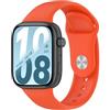 GIOPUEY Cinturini Compatibile con Honor Watch X5i, Morbido Silicone Cinturino [Resistente all'Usura] [Traspirante] - Orange