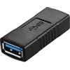 CABLEPELADO Connettore USB A Femmina | Adattatore Accoppiatore | Trasferimento Fino a 5 Gbps | Cavo USB 3.0 | Nero