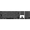 MiNGFi russo silicone coperchio della tastiera Copritastiera per senza fili Magic Keyboard con tastierino numerico (2017+) Modello A1843 EU/ISO layout della tastiera - Nero