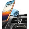 woleyi Supporto magnetico per cellulare da auto con fessura CD [conducente e passeggeri possono usare], supporto magnetico per auto, con braccio in alluminio regolabile, per tutti gli iPhone e Android
