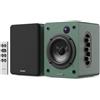 Majority D50X altoparlanti | casse attive amplificate coppia 2.0 da 60W per PC | Hi-Fi con HDMI ARC e AUX | casse acustiche da scaffale Bluetooth 5.3 | Monitor Studio in fibra di carbonio (Verde)