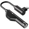 Lyricalist Adattatore Per Cuffie USB Tipo C - Adattatore Per Caricabatterie Per Cuffie Da USB C A 3,5 Mm, USB C Portatile 2 In 1 Al Jack Per Cuffie | Adattatore Audio Da Tipo C A Cuffie Compatibile Con