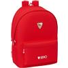 safta SEVILLA FC - Zaino per laptop da 15,6 e USB, ideale per giovani di diverse età, tessuto riciclato, comodo e versatile, qualità e resistenza, 31 x 18 x 44 cm
