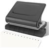 PORFOYO Bucatrice Da Tavolo Regolabile: Perforatrice Carta Perforatore in Metallo Foratrice Per Carta Perforatore Scomparti per A4 A5 B5 Fora Fino a 10 Fogli per Planner, Personal E Binder (Gris)