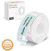 Pristar P15 1 rotolo di carta termica autoadesiva per etichette da 14 mm x 40 mm, compatibile con stampante per etichette P15, albero di Natale, 130 etichette/rotolo, 1 rotolo