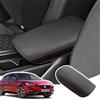 LANGBEAN Copribracciolo per Seat Leon MK4 2020-2025, Custodia di Protezione del Bracciolo Console Centrale in Pelle PU, Cupra Formentor Copertura Bracciolo Accessori per Alzare il Bracciolo, Rosso