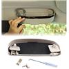 BIXUAN compatibile con Mercedes Benz GLA Classe X156 / C-Classe W205 / GLC SUV X253/ B-Classe W246/ A-Classe W176 Portaocchiali Organizzatore Occhiali Custodia per Occhiali da Auto Scatola porta