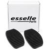 Esselle Parts Copripedali per Fiat Multipla MK1 Cambio Manuale, Set Pedaliera in Gomma Antiscivolo, Copri Pedali Freno e Frizione ad Incastro Plug & Play, Resistenti all'Usura, Nero