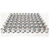 Sertplas - Set da 80 pezzi x 33 mm, Copribulloni per ruote in plastica cromata, Accessori per camion, roulotte e rimorchi
