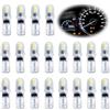 Mewneap 20 Pezzi Lampadina LED T5, 12V Bianco 3014 SMD, Lampadina per Quadro Auto, Luce LED da Interno per Auto, 40LM 0.6W Sostituzione 2721 286 27 37 PC74, Installazione Facile