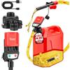 WADEO Pompa Travaso Benzina e Gasolio Elettrica 3.8GPM con Auto-Stop, 15L/Min, USB 3M, 4 Adattatori, Pompa Portatile per Carburante, Auto, Trattore, Barca