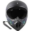 EMUKOEP Casco professionale da motocross con occhiali, guanti, protezione viso per ragazzi e adulti, casco da fuoristrada, casco integrale S M L XL (M)