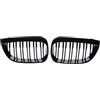 KUNYOS griglia anteriore Per BMW Serie 1 E81 E87 2004-2007 Pre-Facelift Paraurti Anteriore Rene Griglia Grill Hood Mesh(Glossy Black)