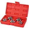 lalago Set di Chiavi per Filtro Olio 5 Pezzi, Chiavi a Tazza per Filtro Dell'olio, Chiave Esagonale da 3/8, in Acciaio al CR-V, Strumento di Rimozione Presa Filtro Olio Auto (24, 27, 32, 36, 38mm)