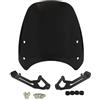 Generico Cupolino/Parabrezza Per Moto Per Ducati Scrambler 400 800 2015-2021 - Deflettori E Visiera Protettiva Cupolino di ricambio(Nero)