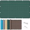 YUANWAN Recinzione Giardino 0.7 x 6 m Oscurante Protezione Solare Rete Copertura Ringhiera Balcone Schermo Del Balcone con Corde per Balcone, Verde Scuro
