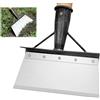 LILIXI Pala da Giardino Multifunzionale in Acciaio al Manganese, Raschietto per Erbacce e Pulizia, Rimozione Neve e Ghiaccio (23.10CM)