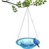Helweet Mangiatoia per Uccelli Selvatici, Bagnetto per Uccelli da Appendere, Abbeveratoio per Uccelli Selvatici, Abbeveratoio per Uccelli da Giardino, Adatto per Essere Appeso Nel Tuo Giardino, 23.5 x 40cm