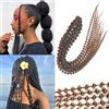 Dsoar Bubble Curl Dreadlocks Extension Trecce Ricci all'Uncinetto con Piccole Bolle Locs Morbidi Naturali per Donne 10 Ciocche 24 Pollici