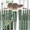 HEYMKGO Set di 11 Pennelli Make Up Professionale con Setole di Alta Qualità, Secchio Portaoggetti Portatile Pennello Fondotinta, Ottima Confezione per i Regali