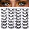 KOGMMYSEVP Ciglia magnetiche con eyeliner, riutilizzabili, aspetto naturale, ciglia magnetiche a C, senza colla, 5 paia di ciglia finte con eyeliner magnetico e pinzette