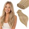 Rich Choices Extension Capelli Veri Tessitura Cucite Capelli Veri Lisci Remy Human Hair 132g 70cm Bundles Extensions Professionali #18/613 Biondo Sporco Misto Biondo Candido